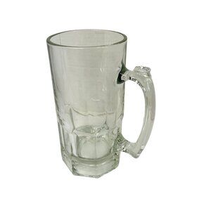 Hocking Large German Style Beer  Soda Bar Clear Glass Beer Mug XL 73/4" x 3 3/4"